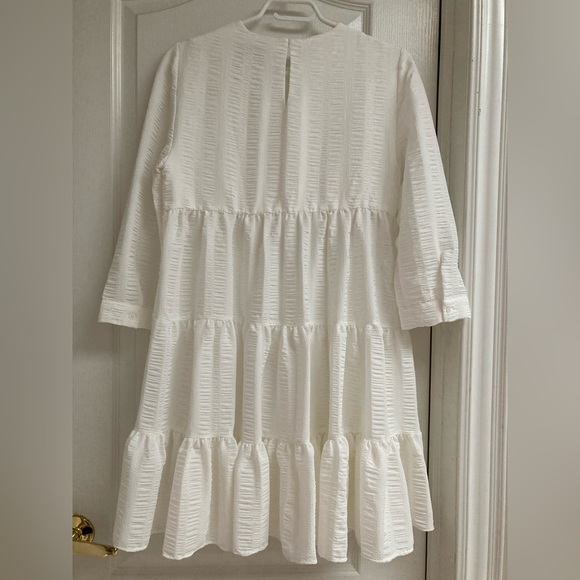 ZARA Textured Weave Dress - size XS white - Picture 5 of 13